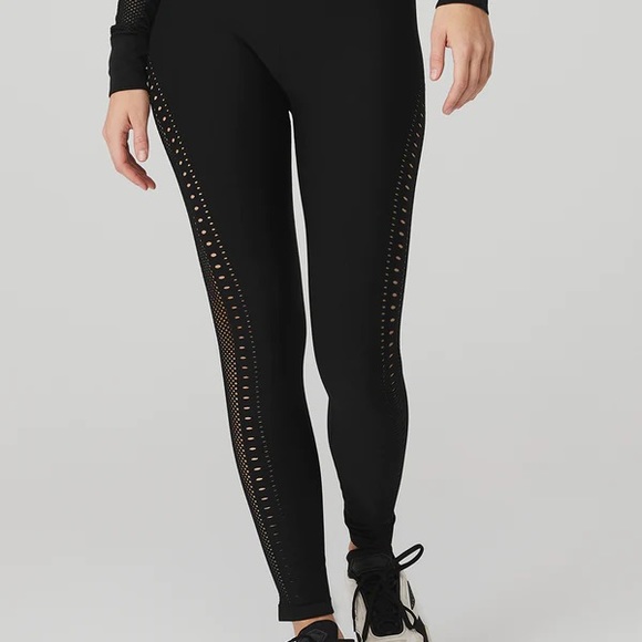 NWT Alo Yoga Seamless High Waist 7/8 Open Air Legging/XXS - Picture 12 of 12